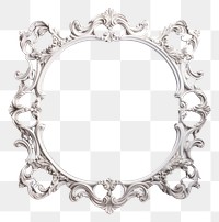 PNG Rococo square frame vintage jewelry white background accessories
