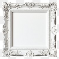 PNG White square frame vintage white background architecture decoration.