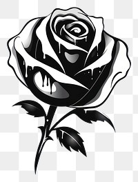 PNG A rose drawing flower sketch.