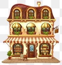 PNG Cartoon of Bakery architecture building house.