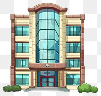 PNG Cartoon of Office Building architecture building city.