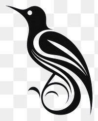PNG Love bird animal black logo.