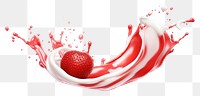 PNG Splash strawberry fruit food.
