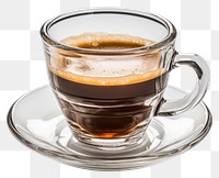 PNG Americano coffee transparent cup saucer drink mug.