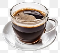 PNG Americano coffee clear cup saucer drink mug