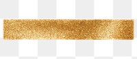 PNG Glitter adhesive strip gold white background bling-bling.
