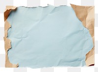 PNG Ripped blue pastel paper white background rectangle turquoise.