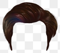 PNG Brown fade style adult face hair.