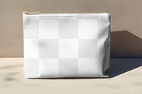 Cosmetic pouch bag png mockup, transparent design