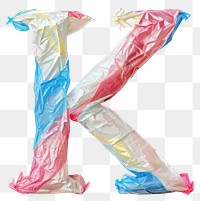 PNG Plastic bag alphabet K white background creativity pattern.