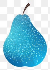 PNG Blue fruit icon plant pear food.