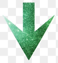 PNG Green arrow icon symbol shape white background.