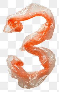 PNG Plastic bag number 3 white background jewelry ketchup.