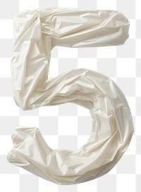 PNG Plastic bag number 5 white white background simplicity.