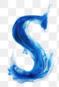 PNG Blue flame letter S font creativity splashing.