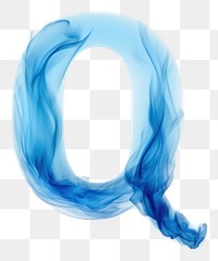 PNG Blue flame letter Q font turquoise circle.