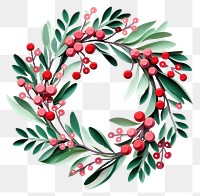 PNG Mistletoe wreath celebration creativity decoration.