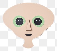 PNG Alien portrait face anthropomorphic.