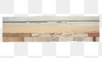 PNG Tape stuck on the beach nature sea white background.