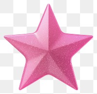 PNG Glitter pink star icon shape white background celebration.