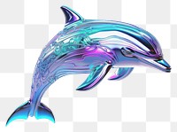PNG Neon dolphin animal mammal fish.