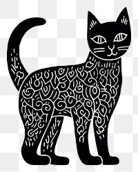 PNG Cat animal mammal black.