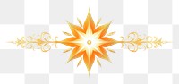 PNG Ornament divider star pattern yellow white background.
