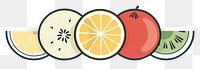 PNG Fruits divider illustration grapefruit lemon plant.