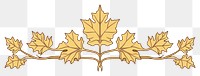 PNG Ornament divider maple leaf plant tree creativity.