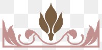 PNG  Tulip divider ornament logo cartoon stencil.
