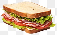 PNG Sandwich bread lunch food.