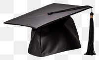 PNG Balck graduation cap white background intelligence certificate.