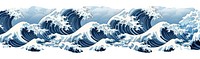 PNG Wave pattern adhesive strip nature sea avalanche.