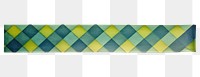 PNG Argyle pattern adhesive strip yellow green white background.