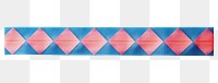 PNG Argyle pattern adhesive strip pink blue white background.