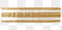 PNG Lines pattern adhesive strip gold white background rectangle.