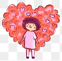 PNG Cartoon drawing sketch valentine's day.