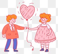 PNG Cartoon drawing sketch valentine's day.
