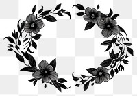 PNGWreath pattern monochrome graphics.