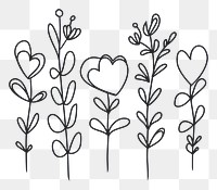 PNG Valentines pattern drawing sketch.
