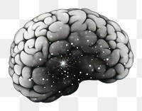 PNG Brain white background monochrome blackberry.