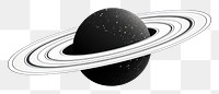 PNG Saturn space white background astronomy.