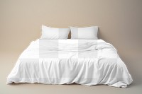 Bedding png mockup, transparent design