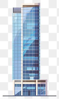 PNG Skyscraper architecture building office.