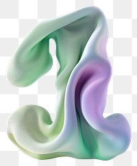 PNG  Number 1 abstract purple green.