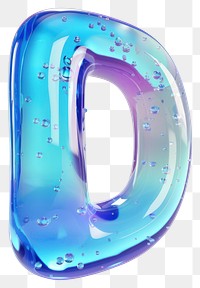 PNG Letter D number bubble symbol.