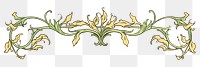 PNG Ornament divider honeysuckle pattern art creativity