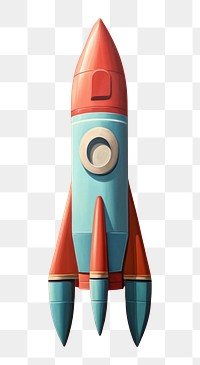 PNG Minimal space cute rocket aircraft vehicle transportation.