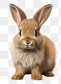 PNG 3D pixel art of a bunny mammal animal rodent.