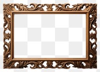 PNG  Wood rectangle frame white background.
